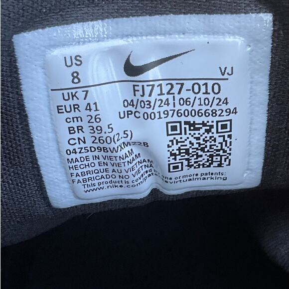 Nike Free Metcon 6 Black Off White Athletic Running Sneaker Men 8/41 - Picture 12 of 12